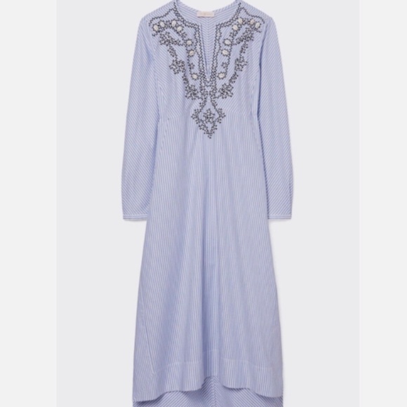 Tory Burch Dresses & Skirts - NEW!  TORY BURCH ADELE EMBELLISHED CAFTAN DRESS – SIZE SMALL